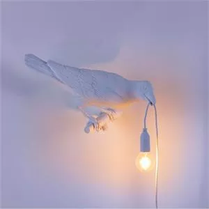 Seletti Bird Lamp White Looking Right